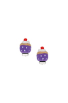 Tres Jolie Lollie Cupcake Klips Küpe Mor