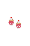 Tres Jolie Lollie Cupcake Klips Küpe Pembe
