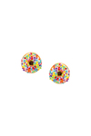 Tres Jolie Lollie Donut Klips Küpe Beyaz Sprinkle