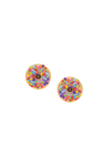 Tres Jolie Lollie Donut Klips Küpe Mor Sprinkle