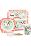 Tyrrell Katz Bambu 5 Parça Yemek Seti - Unicorn