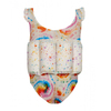 Verte Vallée Tie Dye Batik Desenli Yüzme Öğretici Mayo