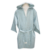 YEŞİL VARAKLI MÜSLİN BORNOZ