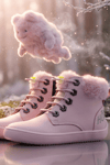 Furry Boots Pembe Lotus Barefoot Çocuk Botu