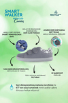 Smart Walker Recycled Canvas Eco Gray Barefoot Kids Shoes