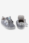 Smart Walker Recycled Canvas Eco Gray Barefoot Kids Shoes