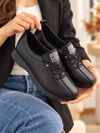 Buğra Erol Ortopedik Tabanlıklı Ayakkabı fashion siyah (tamanen siyah) 