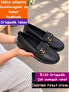 Buğra Erol Ortopedik Tabanlıklı Ayakkabı rmt-715 siyah cilt