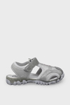 Arzen Unisex Çocuk Cırtlı Sandalet Beyaz Gümüş ARZ2025-05