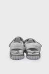 Arzen Unisex Çocuk Cırtlı Sandalet Beyaz Gümüş ARZ2025-05