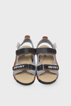 Arzen Unisex Çocuk Cırtlı Sandalet Gri Turuncu ARZ2025-01