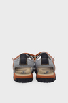 Arzen Unisex Çocuk Cırtlı Sandalet Gri Turuncu ARZ2025-01