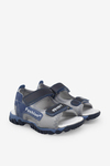 Arzen Unisex Çocuk Cırtlı Sandalet Gri Lacivert ARZ2025-01