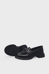 Beety Kadın Deri Loafer Siyah Kroko AKYN247.4090