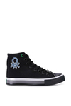 Benetton Erkek Uzun Converse Spor Ayakkabı Siyah BN-30552