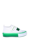 Benetton Unisex Çocuk Cırtlı Converse Beyaz Yeşil BN-30648B