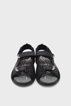 Castle Black Erkek Cırtlı Spor Sandalet Nubuk Siyah CB-K6