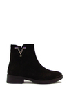Castle Black Kadın Casual Deri Bot Nubuk Siyah CB21893-1