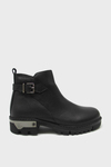 Castle Black Kadın Casual Deri Bot Siyah CB92538