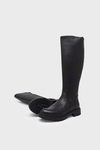 Castle Black Kadın Casual Deri Çizme Siyah CB25900-1
