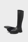 Castle Black Kadın Casual Deri Çizme Siyah CB25900-1