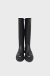 Castle Black Kadın Casual Deri Çizme Siyah CB25900-1