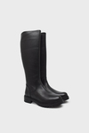 Castle Black Kadın Casual Deri Çizme Siyah CB25900-1