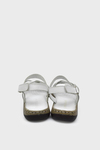 Castle Black Kadın Casual Deri Sandalet Beyaz CB22337