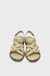 Castle Black Kadın Casual Deri Sandalet Bej CB22337