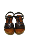 Castle Black Kadın Casual Deri Sandalet Siyah CB10000