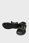 Castle Black Unisex Cırtlı Spor Sandalet Siyah CB-K3