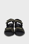 Castle Black Unisex Çocuk Cırtlı Spor Sandalet Haki CB-K5 