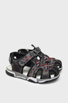 Castle Black Unisex Çocuk Kafes Sandalet Siyah CB3544