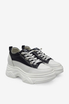 Guja Kadın Yüksek Taban Sneaker Siyah Beyaz BLG25K314