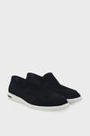 Kanuga Erkek Deri Loafer Süet Siyah K-FSC3294