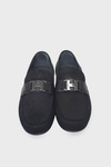 Kanuga Erkek Loafer Deri Ayakkabı Siyah Nubuk K-FSC3286