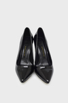 Marcatelli Kadın İnce Topuk Stiletto Siyah Rugan MRCTL7552