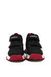 Pepino Unisex Çocuk Cırtlı Spor Ayakkabı Siyah Kırmızı P-1387