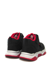 Pepino Unisex Çocuk Cırtlı Spor Ayakkabı Siyah Kırmızı P-1387