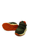 Pepino Unisex Çocuk Cırtlı Spor Bot Haki Turuncu P-1576
