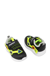 Promax Unisex Çocuk Işıklı Cırtlı Spor Ayakkabı Siyah PRMX1772