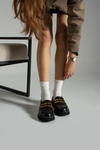 Berry Gold Toka Detay Eva Taban Siyah Loafer