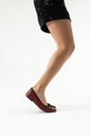 Ruby Hakiki Deri Chery Red Babet