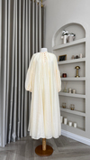 Balon Kol Detaylı Oversize Elbise | Butter Yellow