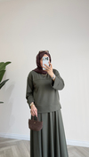 Basic Sweat Etekli Takım | Haki