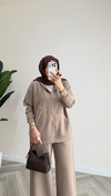 Fermuarlı Kapüşonlu Takım | Camel