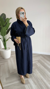 Hilya Denim Elbise | Lacivert