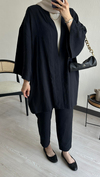 Kimono Müslin Takım Siyah
