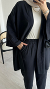 Kimono Müslin Takım Siyah