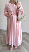 Lima Belden Oturtmalı Elbise | Pembe